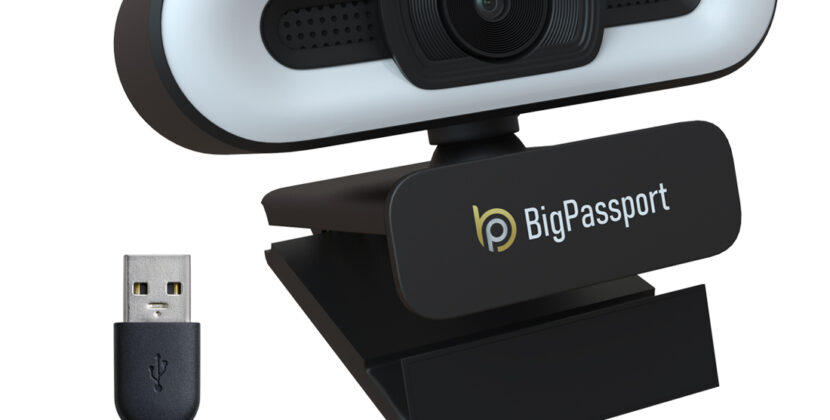 BigPassport Webcam Camera for PC with LED Touch Light